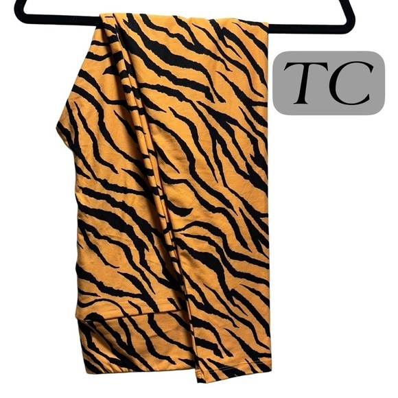 NEW TC LulaRoe Buttery Soft Leggings Tall& CurvyStretchy 12-18 L-XXL Tiger print - Picture 1 of 16